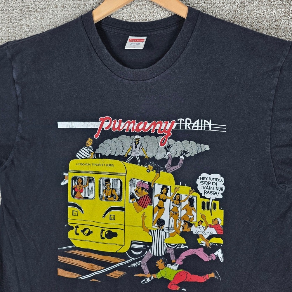 Supreme‎ Limonious Punany Train Tee Black Mens Large Graphic T-Shirt L - Picture 2 of 9